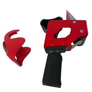 Scotch H180 Industrial Tape Dispenser Red Heavy Duty Packing Gun Bundle